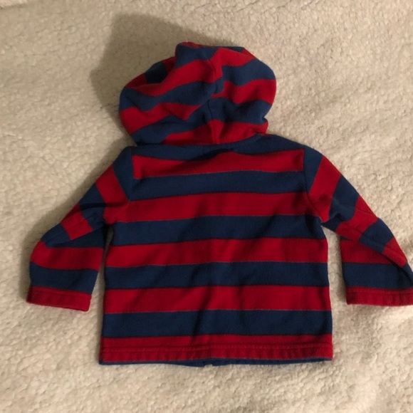 ⭐️4/$20⭐️ Carter’s fleece hooded zip up - Picture 2 of 3